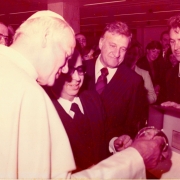 Aristides na visita feita por sua santidade o Papa João Paulo II à capital gaúcha em 1980 
